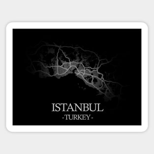 Istanbul City Map - Turkey Cartography Sticker